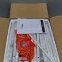 Furologee 5-Tier Ladder Shelf with 2 Drawers,Narrow Bookshelf Storage Shelves,Industrial Bookcase Freestanding Rack Units for Bedroom,Living Room,Bathroom,Home Office,Balcony,Wood Metal, White