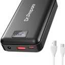 Dr.Prepare 16000mAh Battery Pack with 7.4V DC Output for Heated Vest, Faster-Charging Power Bank with 5V USB Output & Type C In/Output, Portable Compact Battery for Eye Mask, iPhone and iPad, Desk Fan