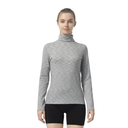 Leapstride Women's Turtleneck Slim - Fit Long Sleeve Base Layer Top, Space - Dyed Pattern, Sport Jersey for All - Round Activities, XL