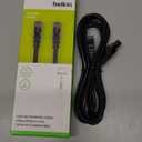 Belkin CAT6 Snagless Ethernet RJ45 M/M Patch Cable for Connecting to LANs or Internet for Use with 100-1000BASE-T Networks, 2m Length, Black (A3L980BT02MBLKS)