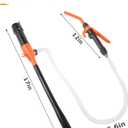 SCUARI Fuel Transfer Pump,Gas Siphon,Portable Power Battery Pumps,2.4 GPM Electric Battery Powered Water Pumps with Adjustable Flow Control,Used for Transporting Gases,Light Oils,Kerosene,Diesel