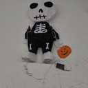 Halloween Decorations Outside Lighted Skeleton - HOYECHI Outdoor Halloween Decor Cute Skeleton Elf 2FT, Light Up Skeleton with 50 LED Lights, Ground Stakes, for Front Yard Porch Gardens Party