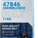 BlueStars 47846 Drive Belt Replacement - for Craftsman 48624839 486248391 486248392 48624838 486248381 Husqvarna LST42B LST42C LST42D - Replaces 47846 47278 | 5/8" x 114