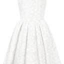 HOZIY Girls Dresses Floral Halter Tie Back Short Dress Juniors Summer A-Line Flowy Backless Sundress (White, 8Y)