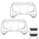TRANSNOVO Hand Grips for Switch 2Wear-Resistant Switch Accessories Controller Grips for JoyCon2 Pack Comfort Handles (Transparent)