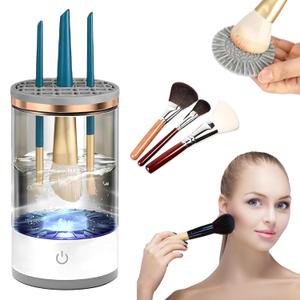 Electric Makeup Brush Cleaner - Automatic Spinning Makeup Brush Cleaner,Multi-Use Cosmetic Brush Cleanerfor All Size Makeup Brushes