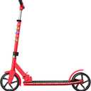 Jetson Jupiter Jumbo 2-Wheel Kick Scooter, Sturdy Wide Deck, Height Adjustable Handlebar, Rear Brake, Easy-Folding Mechanism, 8 inch wheels