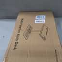 Adjustable Car Seat Tray Table with Orange Desk Mat, Foldable Car Desk
