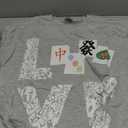 Mahjong Love Playing Chinese Game Mah Jongg Player Long Sleeve T-Shirt, Size L