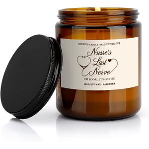Nurse Gifts for Women, Lavender Scented Candles for Nurse Appreciation Gift, Nursing Graduation Gift for Her, Cool Gifts for Nurses Week Present Nurses Graduation Present Nurse Practitioner