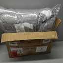 ELNIDO QUEEN® Fluffy Comforter Set Queen, Grey Winter Fleece Comforter Ultra Soft & Extra Pluffy Plush Comforter Set, Cozy Fuzzy Bed Comforter 3 Pieces (1Comforter, 2 Pillowcases), 92x88 inch