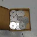 100PCS Fender Washers 1/4" x 1", 304 Stainless Steel Flat Washers Universal Metal Washers (1/4" x 1" 100PCS)