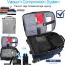 Backpack with wheels,rolling backpack with 2 Packing Cubes and compression bags,Laptop Compartment,Water Resistant Luggage suitcase,Air Travel,Weekend Trips (Blue), Large