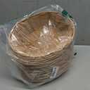 Yesland 16 Pack Plastic Oval Baskets, Food Storage & Fruit Basket, 8-3/4 x 6-1/4 x 2-3/4 Inches Basket Bin for Kitchen, Restaurant, Centerpiece Display