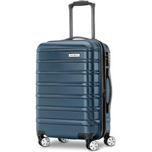 Samsonite Omni 2 Domestic Carry-On Luggage - 22x14x9 Airline-Approved - Features Expandable Polycarbonate Shell, 360° Wheels, TSA Lock  Nova Teal, Carry-on Spinner