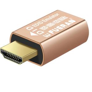 HDMI edid EmulatorThrough for Video Splitters, Switches, Extenders & AV Receivers  Dummy hdmi Emulator, Stable Signal Output(1920x1080@120/165Hz)