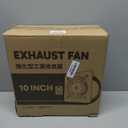 HG Power 10 Inch Exhaust Fan with Speed Controller, 988 CFM Kitchen Exhaust Fan with Damper, Metal Extractor Fan for Window, Attic, Ceiling, Basement Ventilation