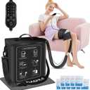 Cold Therapy Machine with Programmable Timer, Ice Machine for Knee After Surgery, Knee Replacement Recovery System, Pain Relief for Post Surgery, w/Compression Pad for Shoulder, Hip and Ankle (Black)