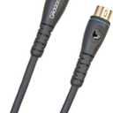 D'Addario Accessories Midi Cable - Shielded for Noise Reduction - Great for Phantom Power - Gold Plated Plug - 20 Feet/7.62 Meters - 1 Pack