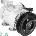 Air Conditioner AC Compressor With Clutch for Hyundai Accent 1.6 1.6L 2012 2013 2014 2015 2016 2017, for Kia Rio 1.6L 12 13 14 15 16 17