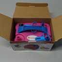 IDAODAN Electric Balloon Pump, Portable Electric Balloon Blower Machine Balloon Air Pump Dual Nozzle Rose Red 110V 600W Balloon Inflator for Party Decorations