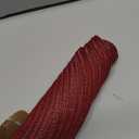 SHACOS Round Placemats Set of 4 for Dining Table 15 inch Round Braided Place Mats Washable Non Slip Kitchen Table Mats, Burgundy