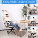 Foot Rest for Under Desk at Work.Multifunctional 3-Tier Foot Stool,with Washable Footrest.for Under Desk,Office Chair Gaming Chair & Sofa,Leg Elevation Pillow,Supports Posture-Brown