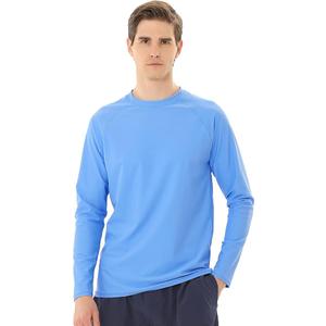 Men's Long Sleeve Rash Guard Quick Dry Swim Shirts UPF 50+ UV Sun Protection Tee Surfing Tops Size L