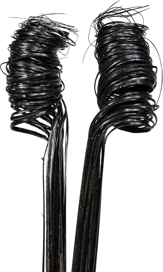 Green Floral Crafts | 20 Stem Curly Ting Branches 2.5 Feet Tall - Perfect Vase Filler Or Decoration for Weddings, Holidays, & Homes (Black)