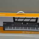 Keyboard Piano 61 Lighted Keys, Electric Keyboard Kit with 100 Voices, 100 Rhythms - Built-In Speaker, Microphone, Sheet Stand and Power Supply, Gift for Children Beginners, Compact