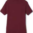 French Toast Girls' Short Sleeve Picot Collar Polo School Uniform Shirt (Standard and Plus) (Red)