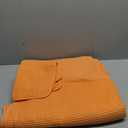 New Microfiber Waffle Bath Towels, 3 Pieces, Oversized, Soft, Absorbent, Fast Drying, Lint Free, Includes Bath, Face and Hand Towels (Orange)