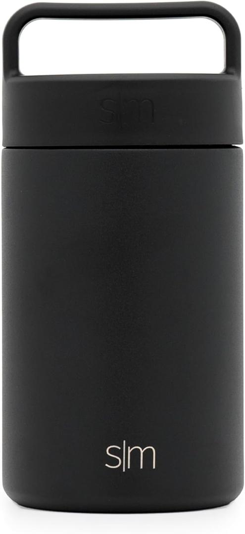 Simple Modern Food Jar for Hot Food | Reusable Stainless Steel Vacuum Insulated Leak Proof Lunch Storage for Smoothie Bowl, Soup, Oatmeal | Provision Collection | 16oz | Midnight Black