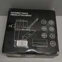 Gourmet Pasta Press Attachment for KitchenAid Stand Mixers, Pasta Maker Kitchenaid Attachment With 7 Interchangeable Pasta Plates, For Kitchen aid Pasta Attachment (White)