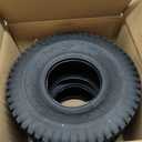 RONPOW 15x6.00-6 Tubeless Lawn Mower Tires, 4 Ply, 2 Pack