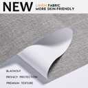 Persilux No Drill Blackout Roller Shades for Window, Grey, 26 1/2"W x 72"H