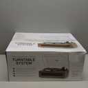 All-in-One Vintage Record Player High Fidelity Belt Drive Turntable for Vinyl Records Built-in 2 Tweeter and 2 Bass Stereo Speakers, Vinyl Player with MM Cartridge, Bluetooth, Aux-in, RCA, Auto Stop