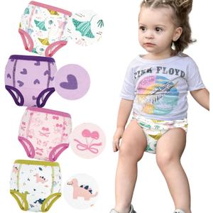 MooMoo Baby Absorbent Potty Training Underwear 4 Packs Cotton Training Pants for 6T
