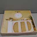 Moiubik Wall Clocks Battery Operated 12 inch Modern Wall Clock, Silent Non Ticking Wall Clock for Living Room Bedroom Kitchen Office Classroom Decor (Green White)