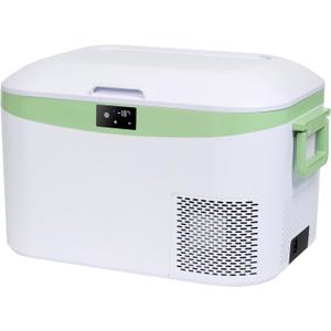Megiu 12 Volt Refrigerator Portable Car Freezer 13.5 Quart (12.8 Liter) Compressor Cooler 12V/24V DC 110240 Volt AC for Truck Van RV Camper SUV Boat Travel Camping Road Trips Tailgating -18~+15 (White)