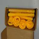 6 Kits 49pcs Can Spout Replacement Kit,Can Nozzle Replacement Kit for 1/2/5/10 Gal,Can Spouts for Old Style Tanks Easy to Install,with Screw Collar Caps, Spout Cover, Base Cap, Drill Bit