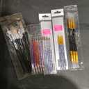 Artdone 31pcs Nail Art Brushes, Nail Art Tool Set, Dotting Tools, Dust Brush,Striping Brushes for Long Lines, Drawing Pen For Gel Polish Design supply