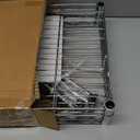 Land Guard Height-Adjustable Chrome Storage Racks and Shelving, 3-Tier Wire Shelf, Metal Rack Shelving, Narrow Storage Rack for Laundry Bathroom Kitchen Pantry Closet (16L x 12W x 30H)