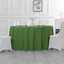 Fokitut 2 Pack Waterproof Round Tablecloth, 132 Inch, Stain Resistant and Wrinkle Polyester Table Cloth, Fabric Table Cover for Kitchen Dining, Wedding, Party, Holiday Dinner-Willow