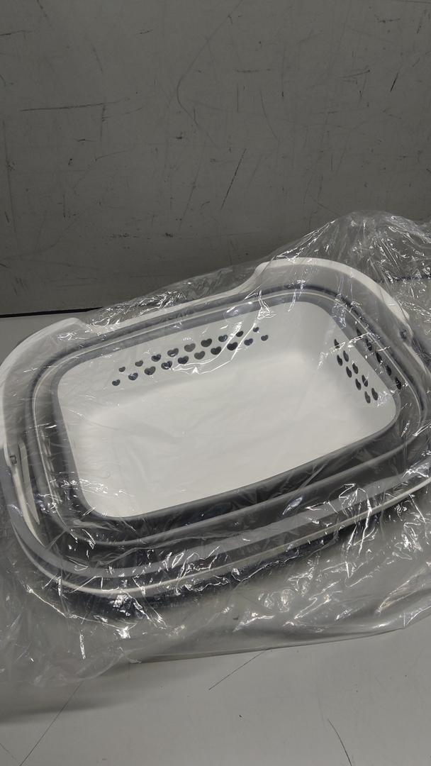 42L Medium Collapsible Plastic Laundry Basket Hamper with Handles, Foldable Laundry Basket, Pop Up Storage Container Organizer for Washing Storage