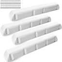 DEDU Dock Bumpers 24/38/48/72 Inch, Boat Dock Bumpers Heavy Duty Post Bumpers, Dock Fender Bumper Guards PVC for Horizontal and Vertical with Screws and Washers (Black/White/Gray) -1/2/4 Pack