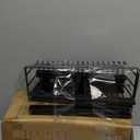 LUXEAR Over the Door Pantry Organizer, 6-Tier Adjustable Over the Door Hanging Spice Rack, No-Assembly Foldable Metal Over the Door Organizer for Kitchen, Home, Laundry Room, Bathroom