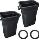 deawater 2pck 532400226 400226 Soft Grass Bag Grass Catcher Container Bag with Free 532127534 Bagger Cover Gasket for Husqvarna Craftsman Ariens Poulan AYP Lawn Mowers