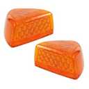 PVerandio 2Pcs Amber Headlight 31 LED Turn Signal Indicators Running Park Lights, Replacement for Peterbilt 359 357 365 378 379 Headlight Turn Signal Lights