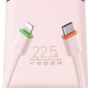 VEGER Portable Charger, Ultra Slim 22.5W Fast Charging with Built in Cable, Flight-Safe 10000mAh USB C Power Bank Battery Pack, Travel Essential Phone Powerbank for iPhone 17 16 Samsung S25 Google etc